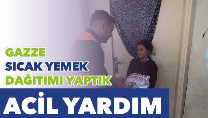 Gazze'de Sıcak Yemek Dağıtımı 