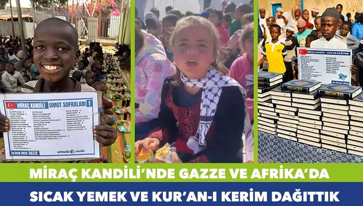 Miraç Kandili Yemek ve Kur'an Dağıtımları